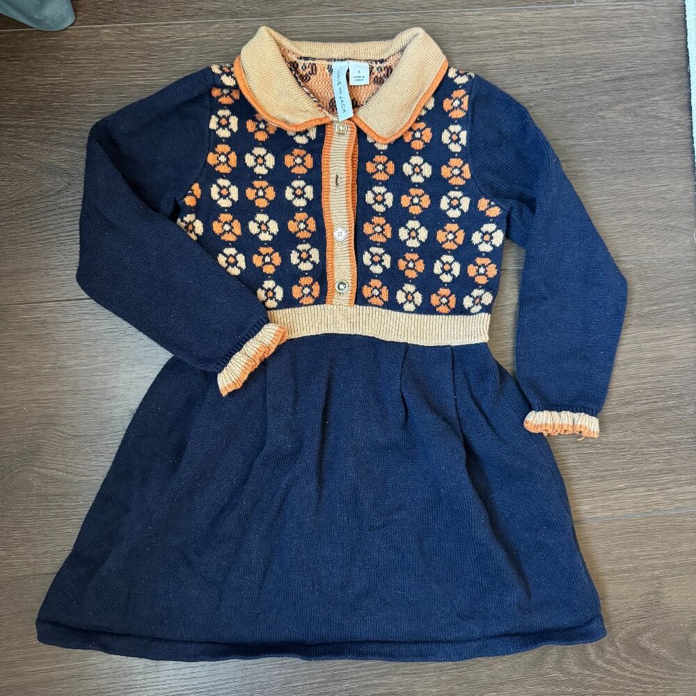 Geo Floral Sweater Dress